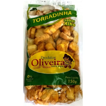 Torrada Oliveira Sabor Alho 150g