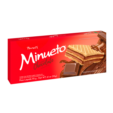 Biscoito Wafer Minueto Chocolate 115g
