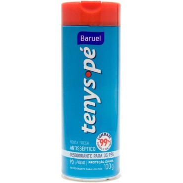 Talco Tenys Pé Baruel Mentolado 100g